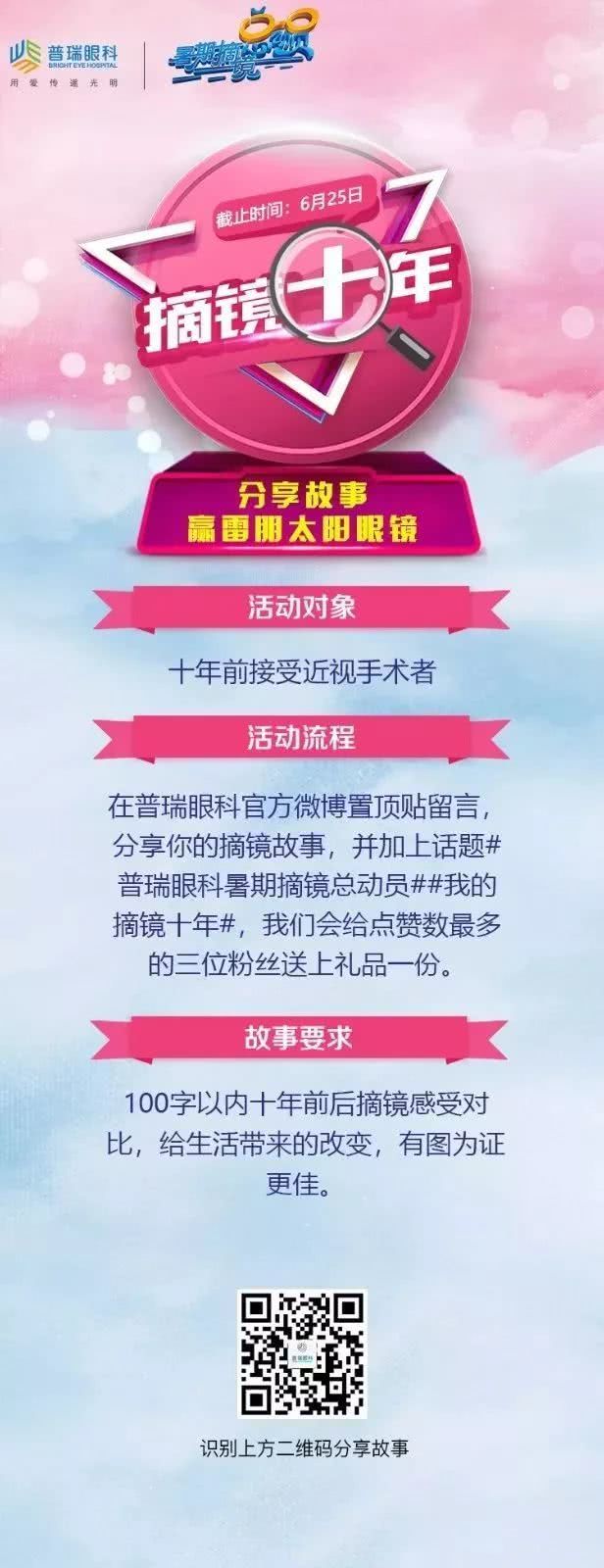 分享摘镜十年故事，赢Ray-Ban雷朋太阳眼镜